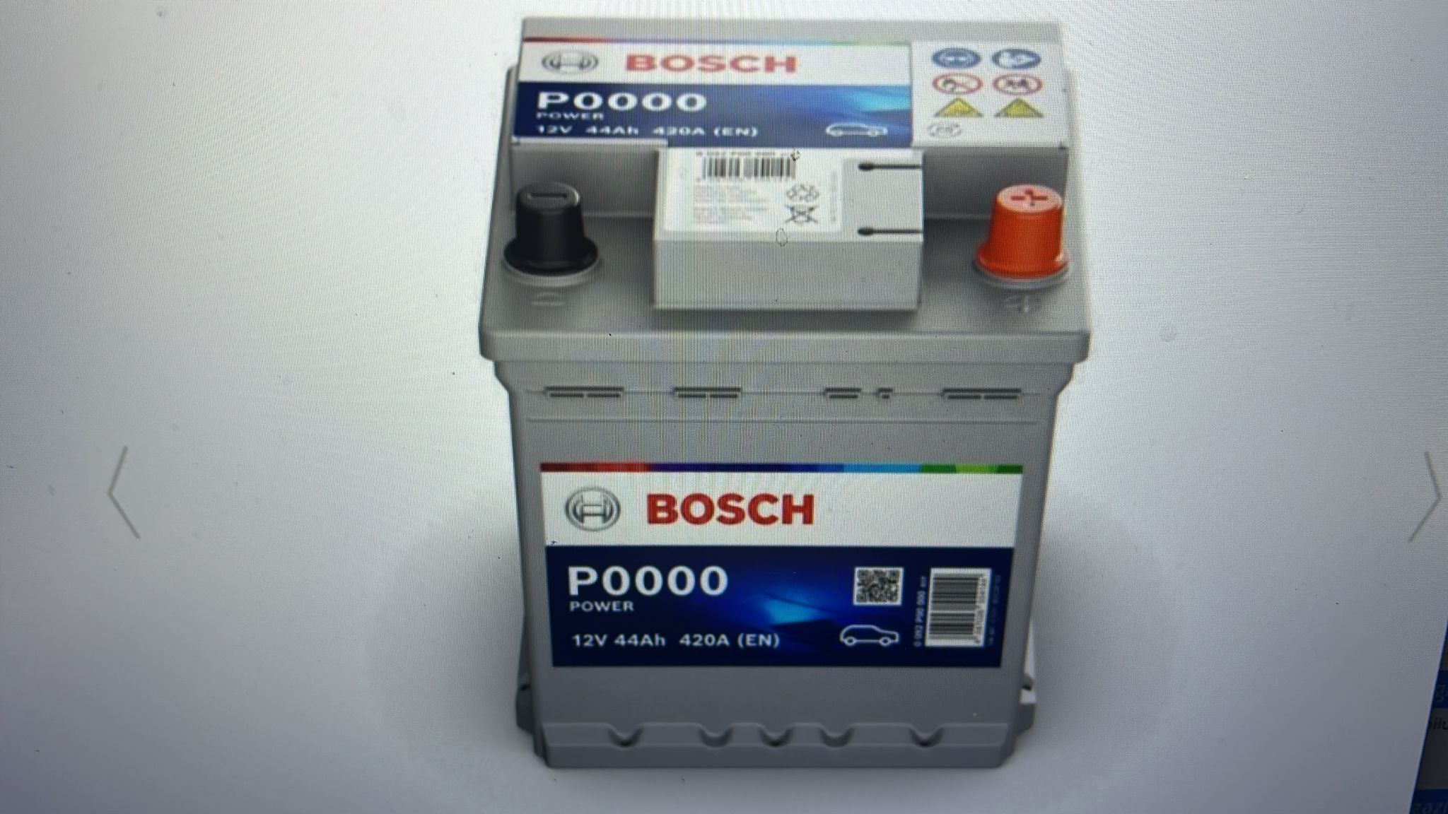 0092P00000 ACUMULATOR 44AH 420A BOSCH 12V 175X175X190MM